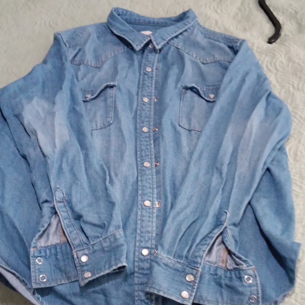 Universal Thread Classic Blue Denim Shirt